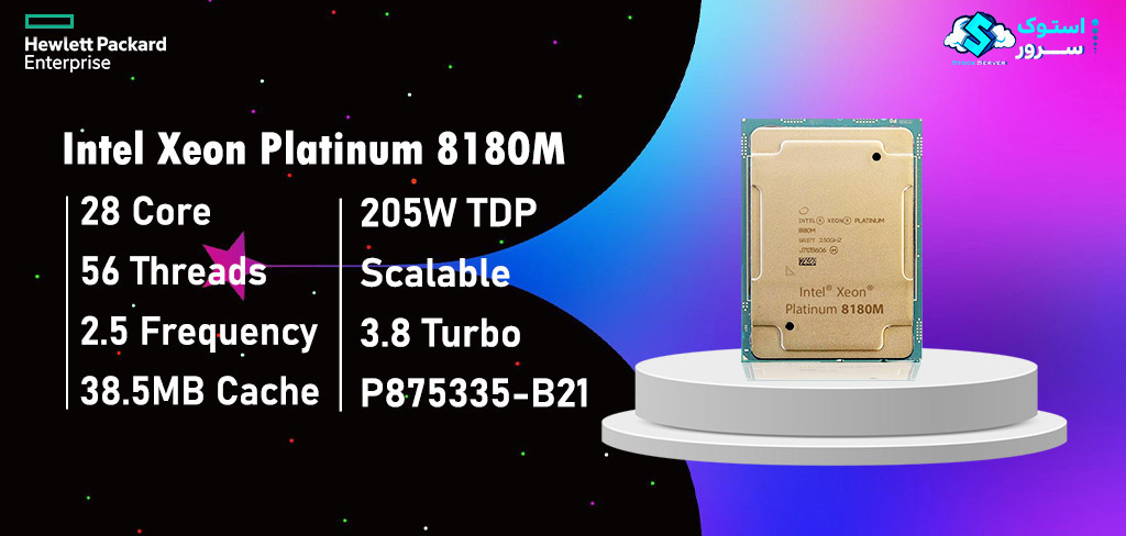 28-core Intel® Xeon® Platinum 8180M processor operating at 2.50 GHz base frequency