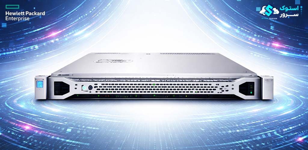 Front view of HP ProLiant DL360 Gen9 server with drive bays and bezel