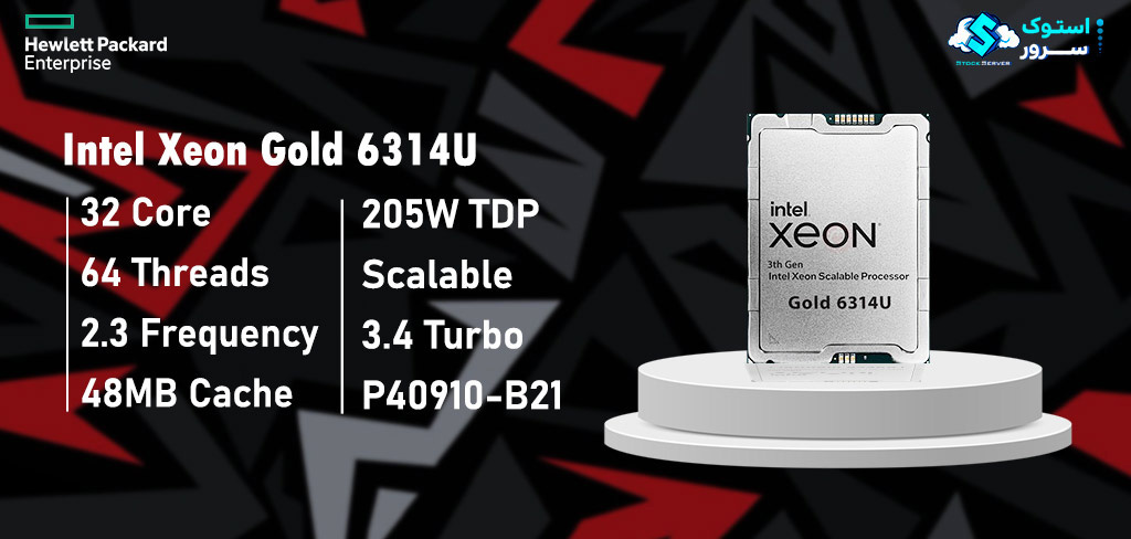 32-core Intel Xeon Gold 6314U CPU with 64 threads, 2.30 GHz base and 3.40 GHz turbo