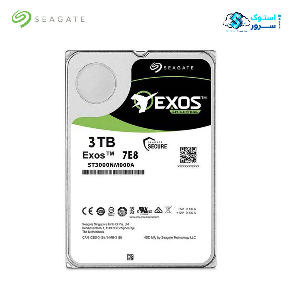 Seagate 3TB Exos 7E8 ST3000NM000A 512n Ent SATA HDD