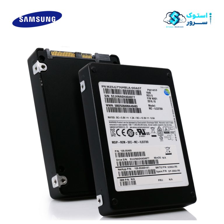 اساسدی Samsung PM1653 MZILG7T6HBLA-00A07 7.68TB SAS 24Gbp/s 2.5inch Enterprise SSD