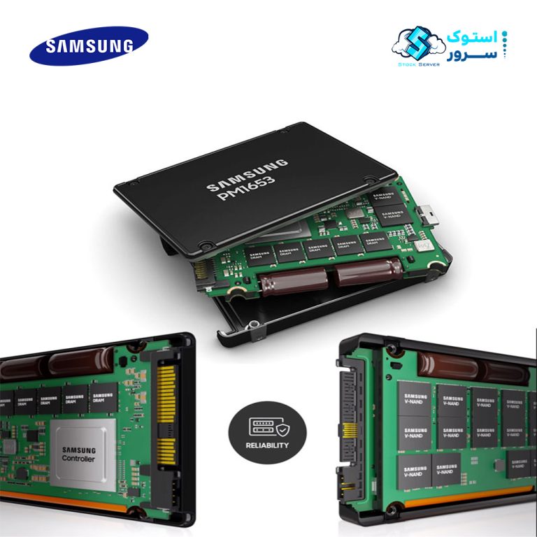 اساسدی Samsung PM1653 MZILG7T6HBLA-00A07 7.68TB SAS 24Gbp/s 2.5inch Enterprise SSD