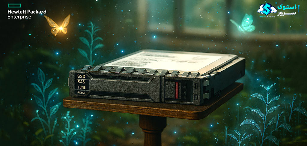 Small Form Factor (SFF) server hard drive used in an HPE DL360 Gen12, designed for high-performance and enterprise storage.