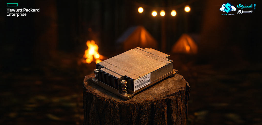 CPU heatsink installed in an HPE DL360 Gen12 server, designed for efficient heat dissipation and thermal control.