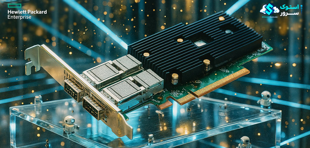 Network interface card (NIC) installed in an HPE DL360 Gen12 server, providing high-speed and reliable network connectivity.