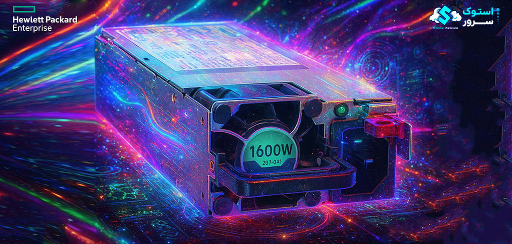 Redundant power supply unit (PSU) used in an HPE DL360 Gen12 server, designed for stable and reliable power delivery.