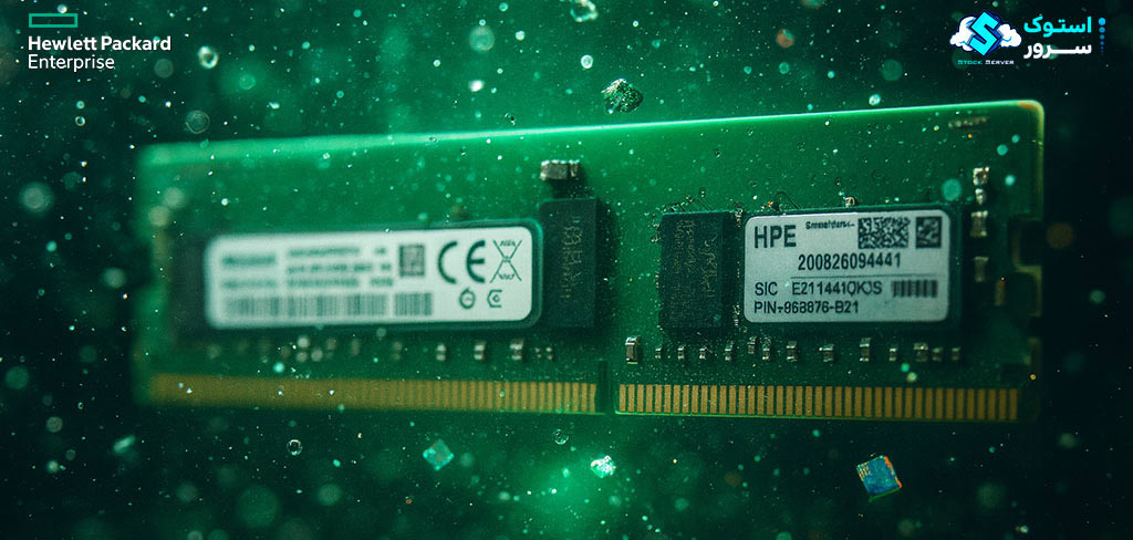 Server memory module (DDR) installed in an HPE DL360 Gen12, designed for high-speed and reliable data processing.