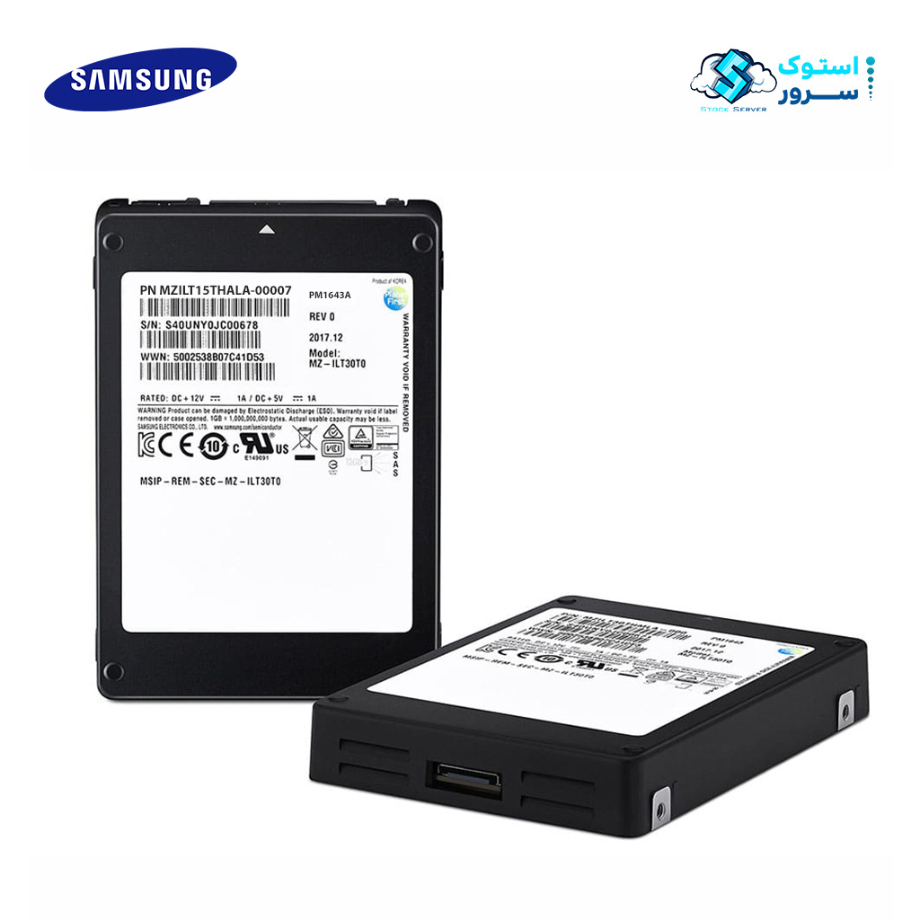 اساسدی Samsung PM1643A MZILT15THALA-00007 15.36TB SAS 12Gbp/s 2.5inch Enterprise SSD - Image 2