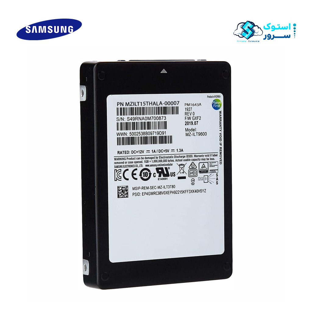Samsung PM1643A MZILT15THALA-00007 15.36TB SAS 12Gbp/s 2.5inch Enterprise SSD