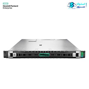 Front view of HPE DL360 Gen12 8SFF rack server with eight small form factor drive bays