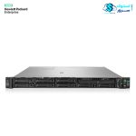 Front view of HPE DL360 Gen12 8SFF server without bezel showing bare drive bays