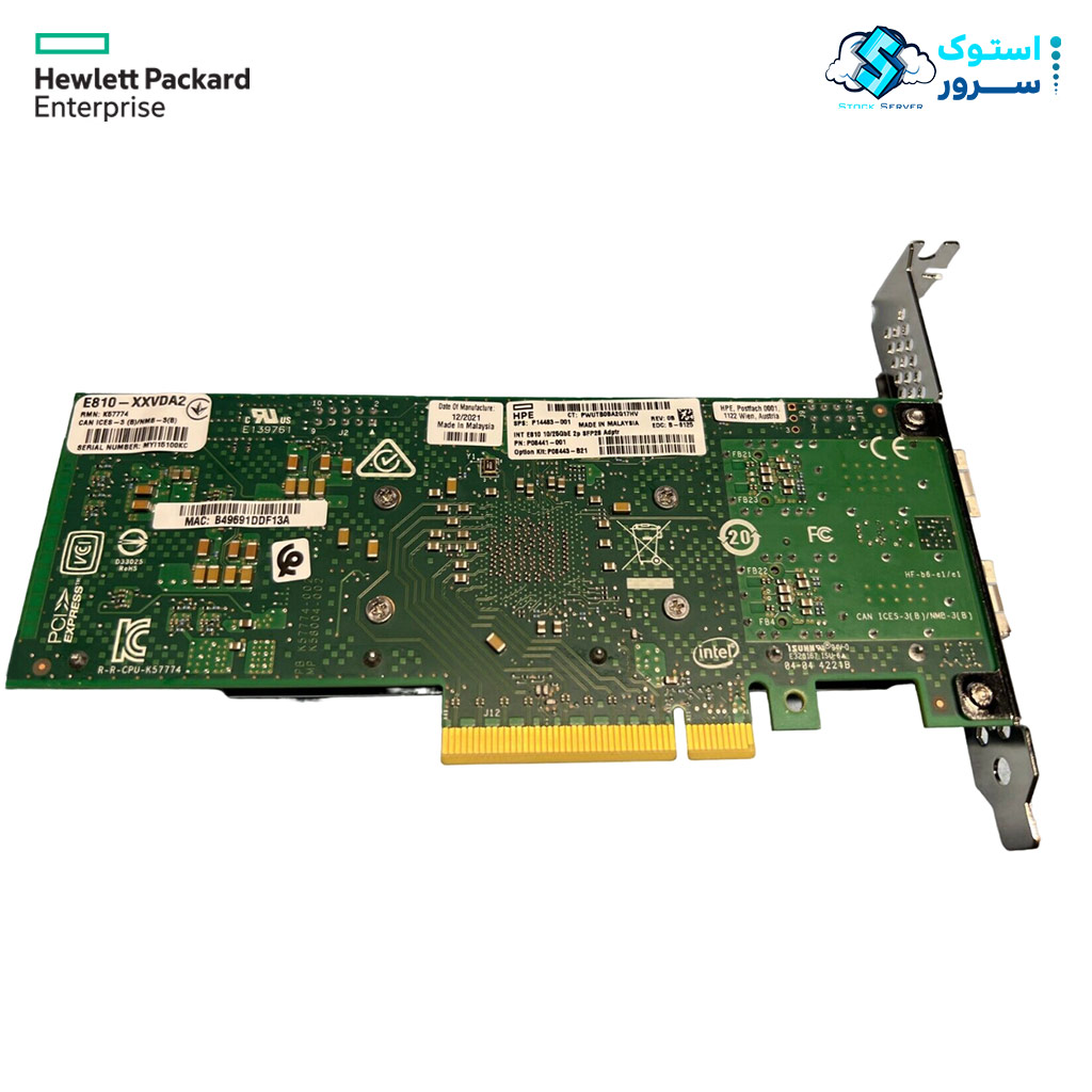 کارت شبکه Intel E810-XXVDA2 10/25Gb 2-Port SFP28 Adapter P08443-B21