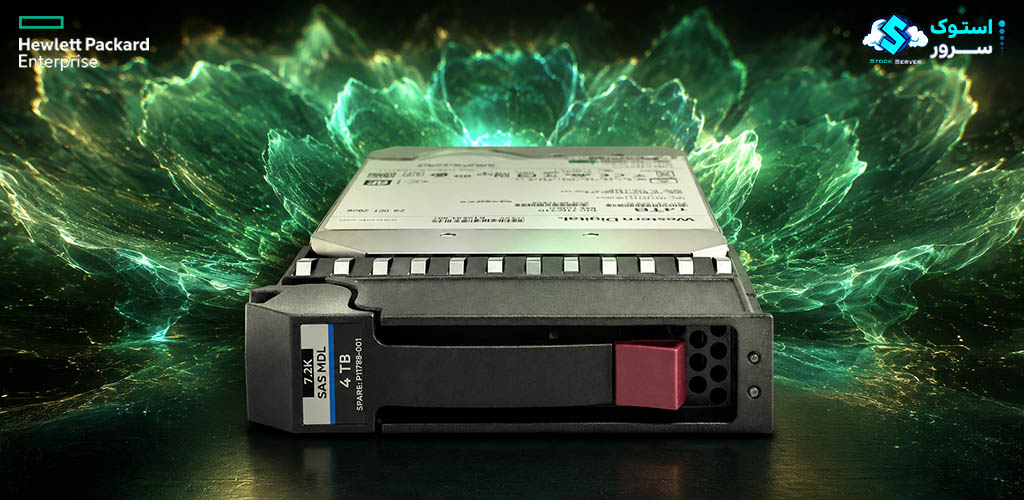 هارد HPE MSA با ظرفیت 4 ترابایت، رابط 12G SAS، سرعت 7200RPM و فرمفکتور LFF مناسب برای ذخیرهسازی سازمانی و آرایههای استوریج