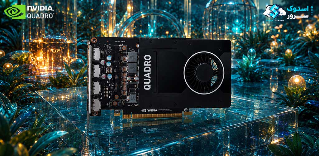کارت گرافیک NVIDIA Quadro P2200 با 5 گیگابایت حافظه GDDR5X و رابط PCIe مناسب برای طراحی مهندسی، مدلسازی سهبعدی و پردازشهای گرافیکی حرفهای