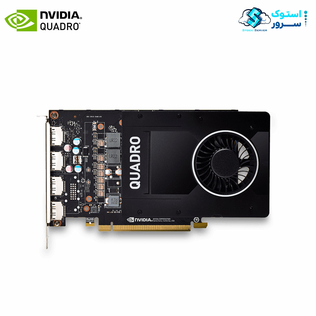 عکس اصلی کارت گرافیک NVIDIA Quadro P2200 5GB PCIE GPU