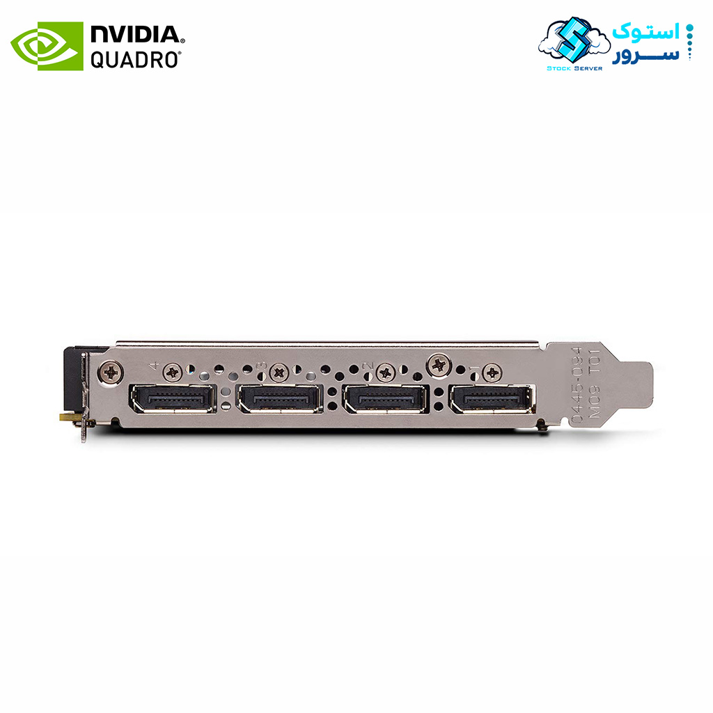 پورت های ورودی کارت گرافیک NVIDIA Quadro P4000 8GB PCIE GPU
