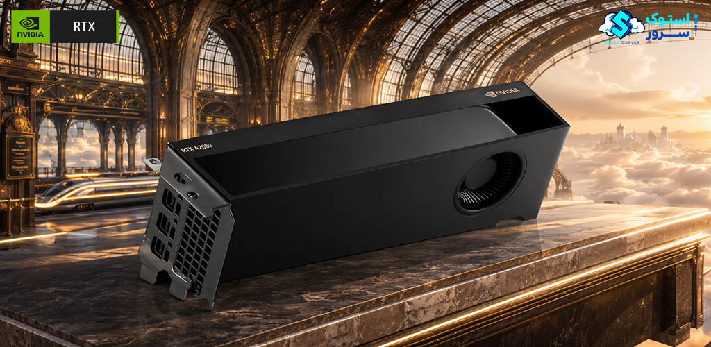 نمای فنی از NVIDIA RTX A2000 6GB با معماری Ampere و پشتیبانی از Ray Tracing برای نرمافزارهای CAD، رندرینگ و پردازشهای گرافیکی
