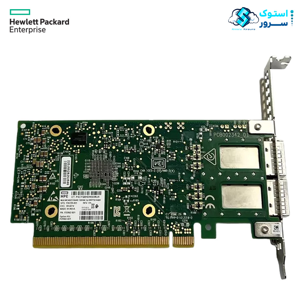کارت شبکه HPE Mellanox MCX623106AS-CDAT Ethernet 100Gb 2-port QSFP56 P25960-B21