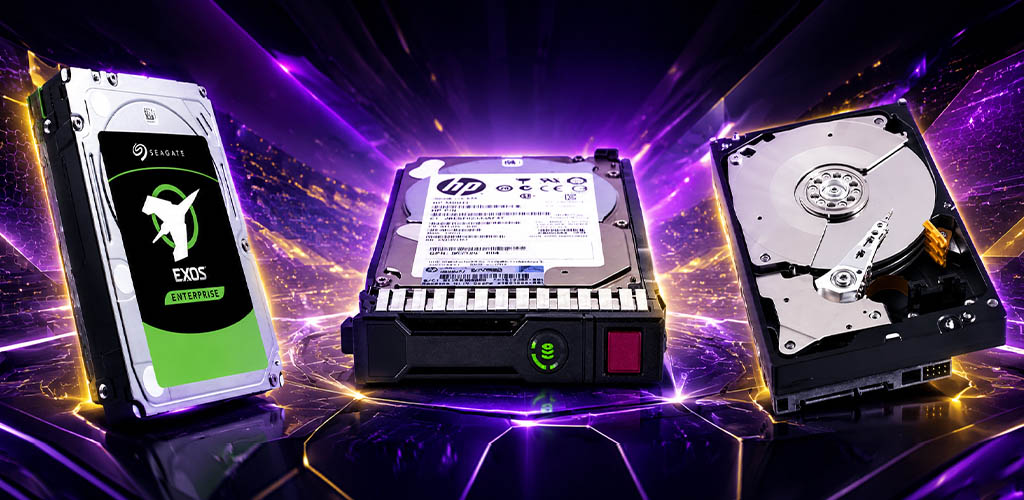 هارد های HDD با برند های HPE و SeaGate