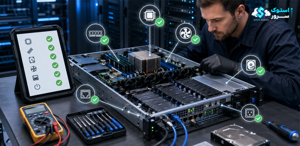 چک لیست تست سلامت سرور استوک HPE