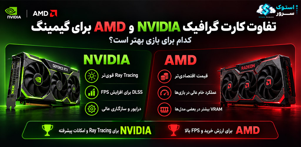 تفاوت کارت گرافیک NVIDIA و AMD؛ کدام بهتر است؟