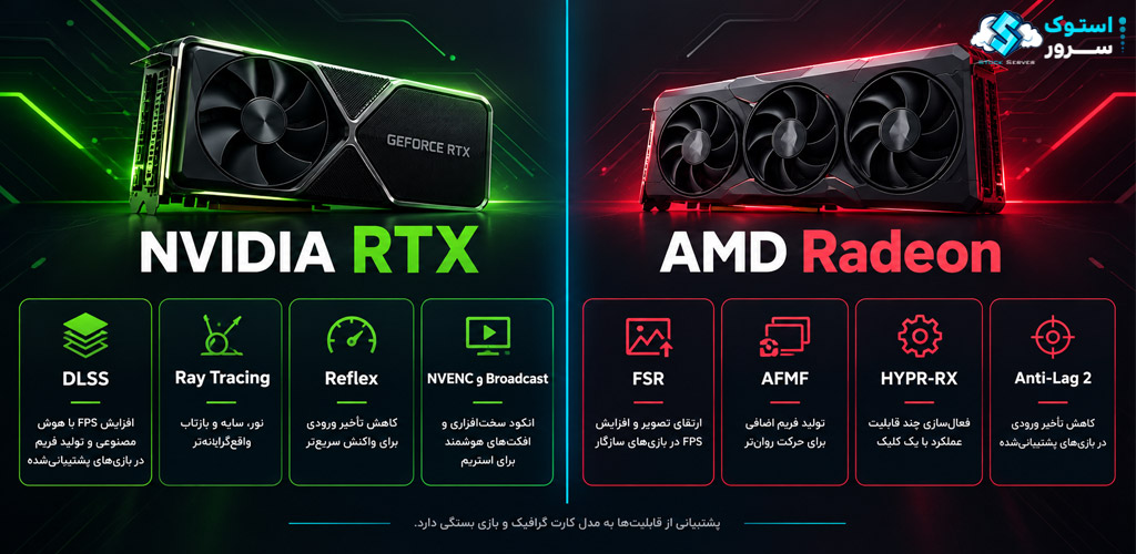 کارت گرافیک RTX بهتر است یا Radeon؟ راهنمای انتخاب بر اساس نیاز و بودجه